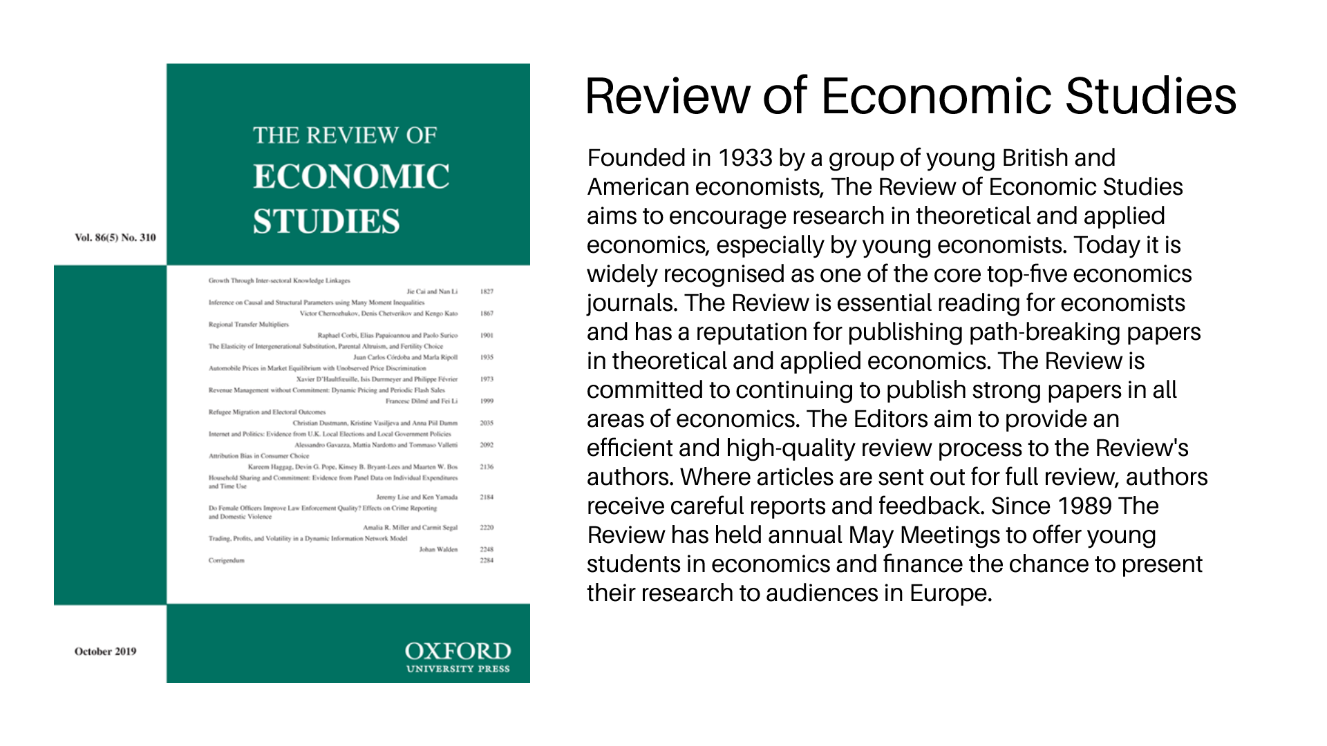 Economics Journal Rankings 2022 ResearchHelpDesk Blog